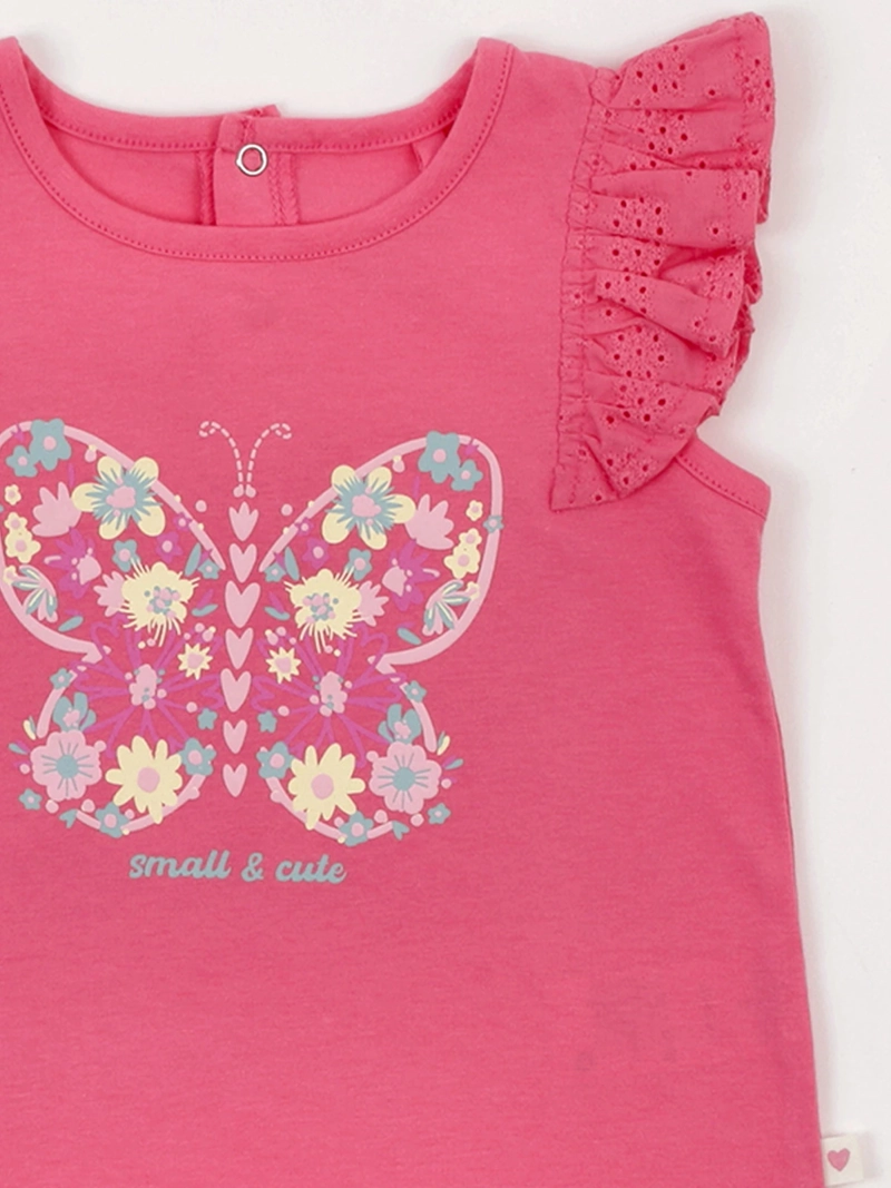 POLERA NIÑA BABY HARVEST ALGODÓN SIN MANGAS BRODERIE ESTAMPADO - 5