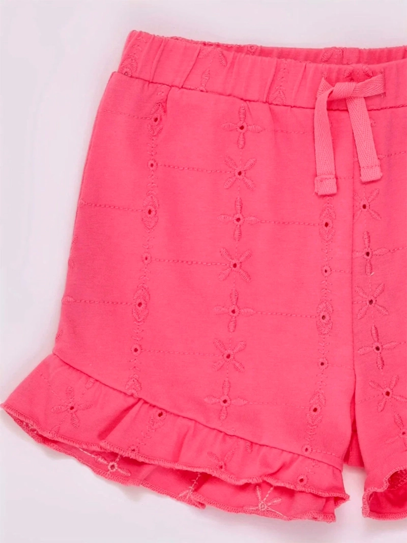 SHORT NIÑA BABY HARVEST VUELOS BORDADOS ALGODÓN - 5