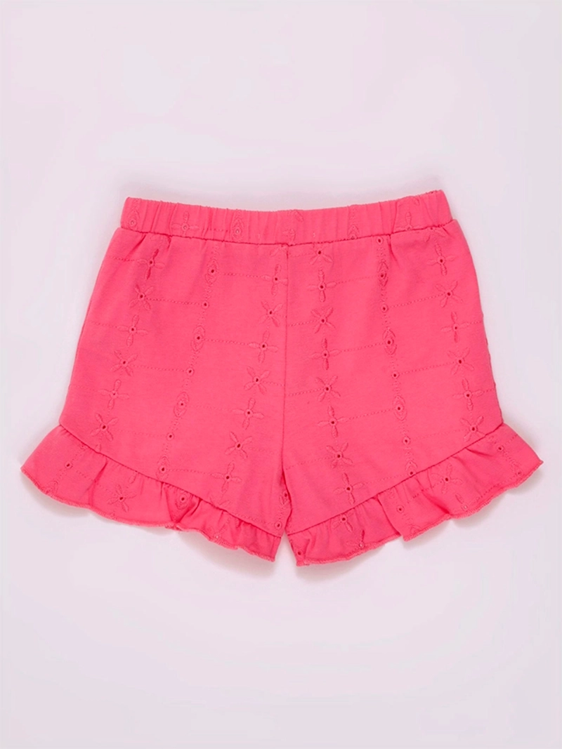 SHORT NIÑA BABY HARVEST VUELOS BORDADOS ALGODÓN - 4