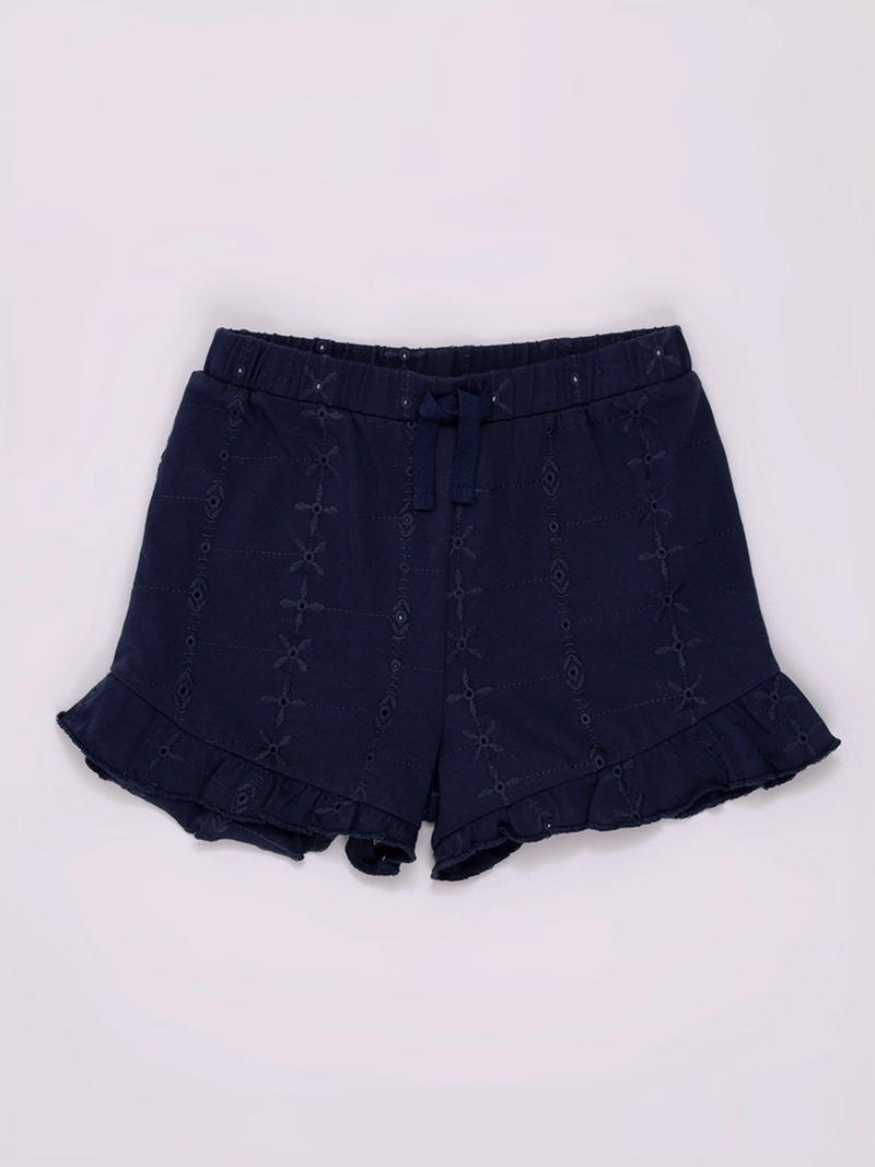 SHORT NIÑA BABY HARVEST VUELOS BORDADOS ALGODÓN