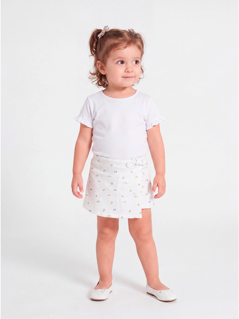 FALDA SHORT NIÑA BABY HARVEST ALGODÓN