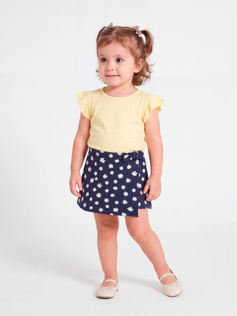 FALDA SHORT NIÑA BABY HARVEST ALGODÓN