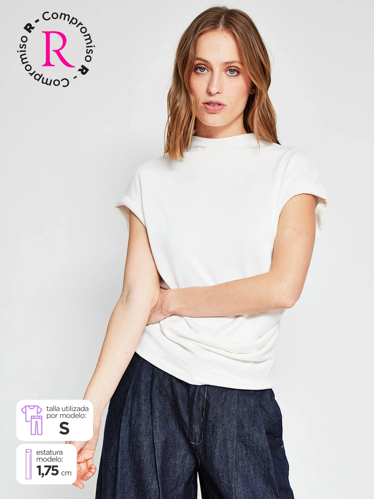 POLERA MUJER MARQUIS DRAPEADA