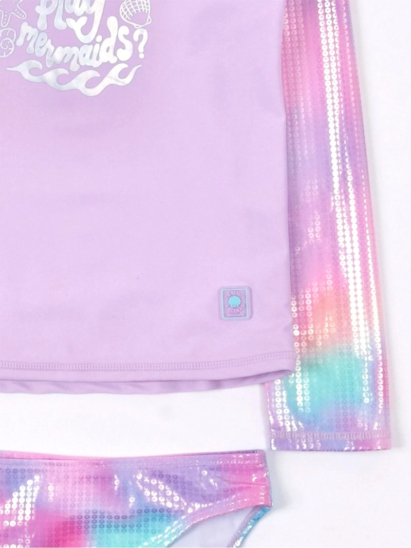 SET TRAJE DE BAÑO NIÑA HARVEST SIRENA UV - 5