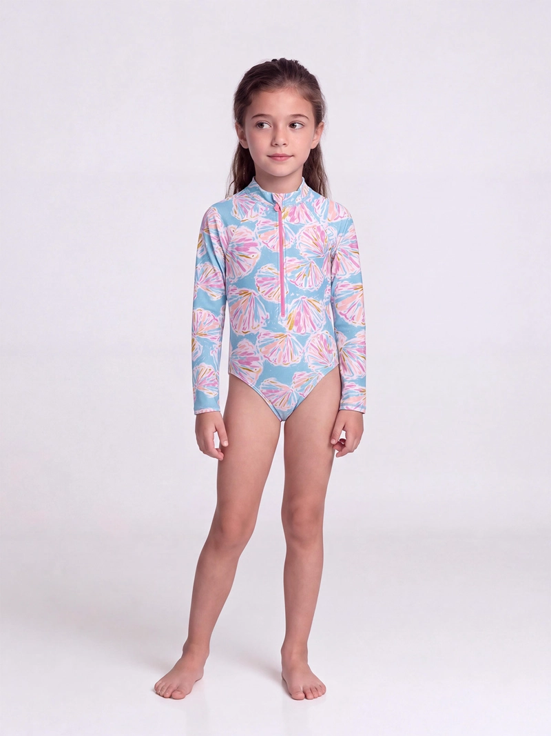 TRAJE DE BAÑO NIÑA HARVEST MANGA LARGA UV