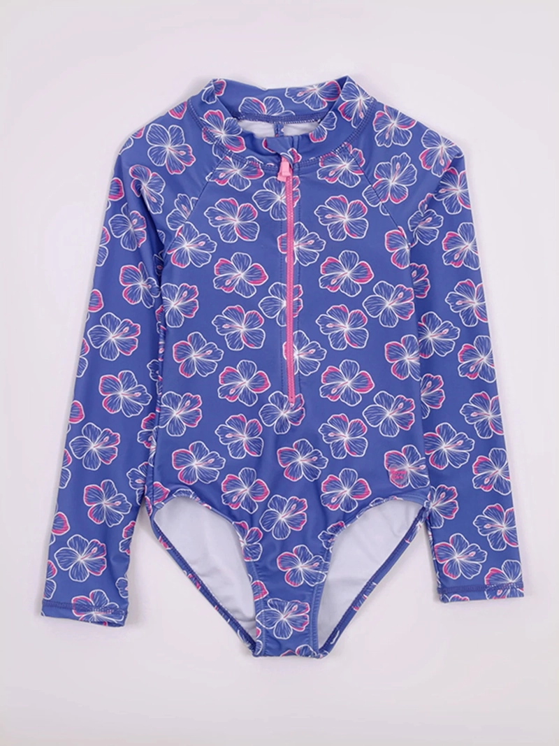 TRAJE DE BAÑO NIÑA HARVEST MANGA LARGA UV - 1