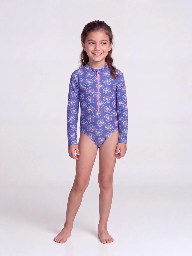 TRAJE DE BAÑO NIÑA HARVEST MANGA LARGA UV