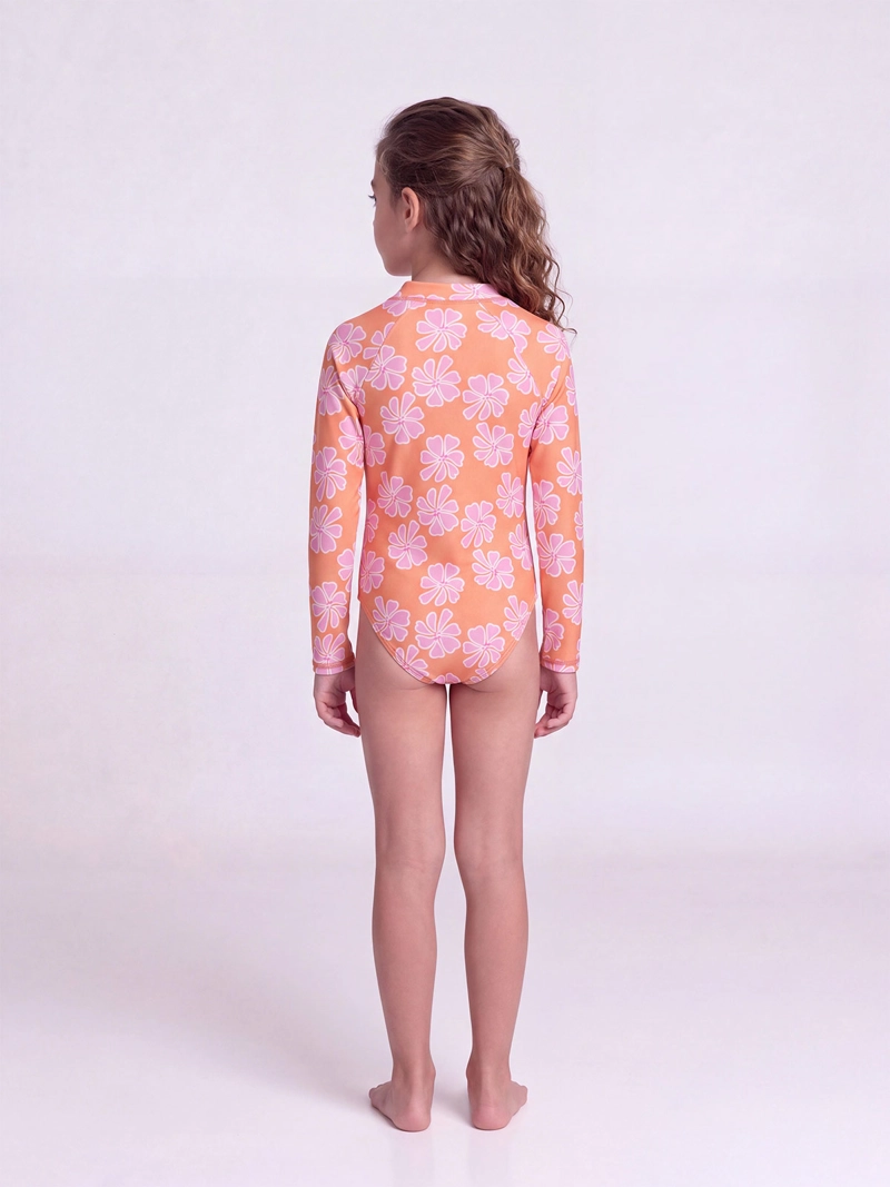 TRAJE DE BAÑO NIÑA HARVEST MANGA LARGA UV - 6