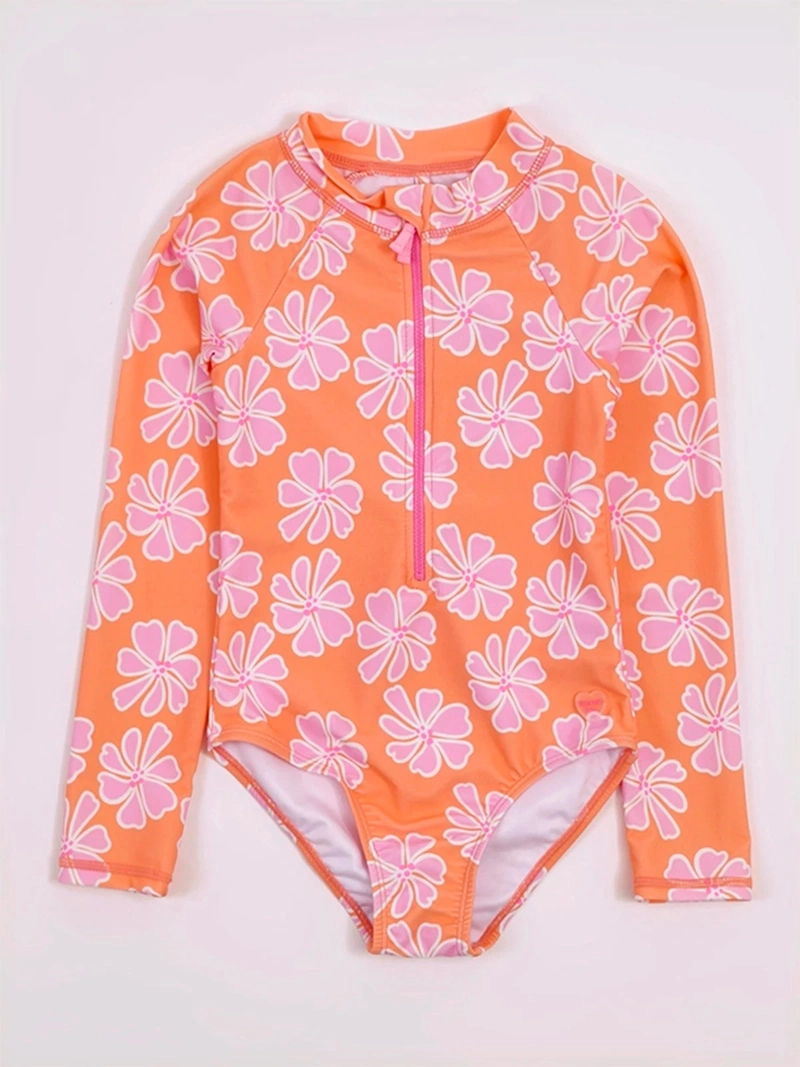 TRAJE DE BAÑO NIÑA HARVEST MANGA LARGA UV - 7