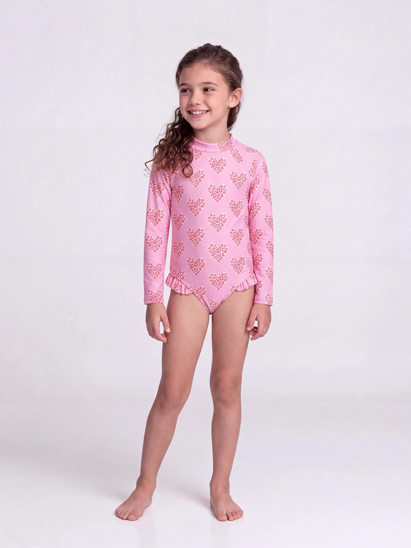 TRAJE DE BAÑO NIÑA HARVEST MANGA LARGA UV