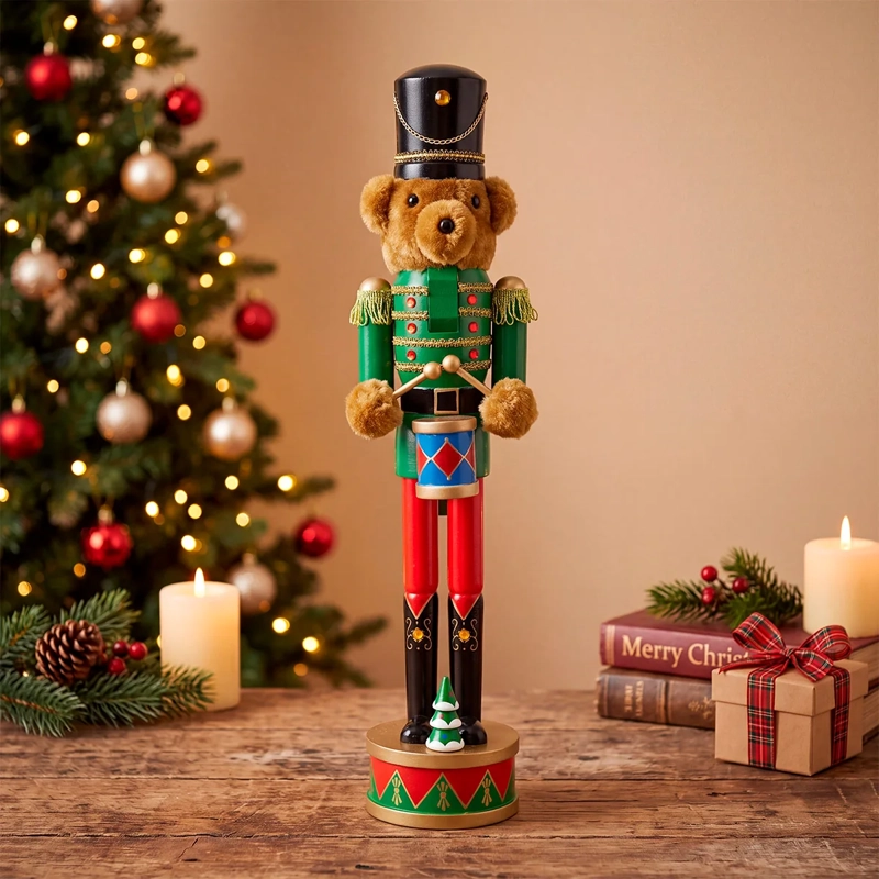 ADORNO NAVIDEÑO RIPLEY HOME TEDDY CASCANUEZ OSO 61 CM - 1
