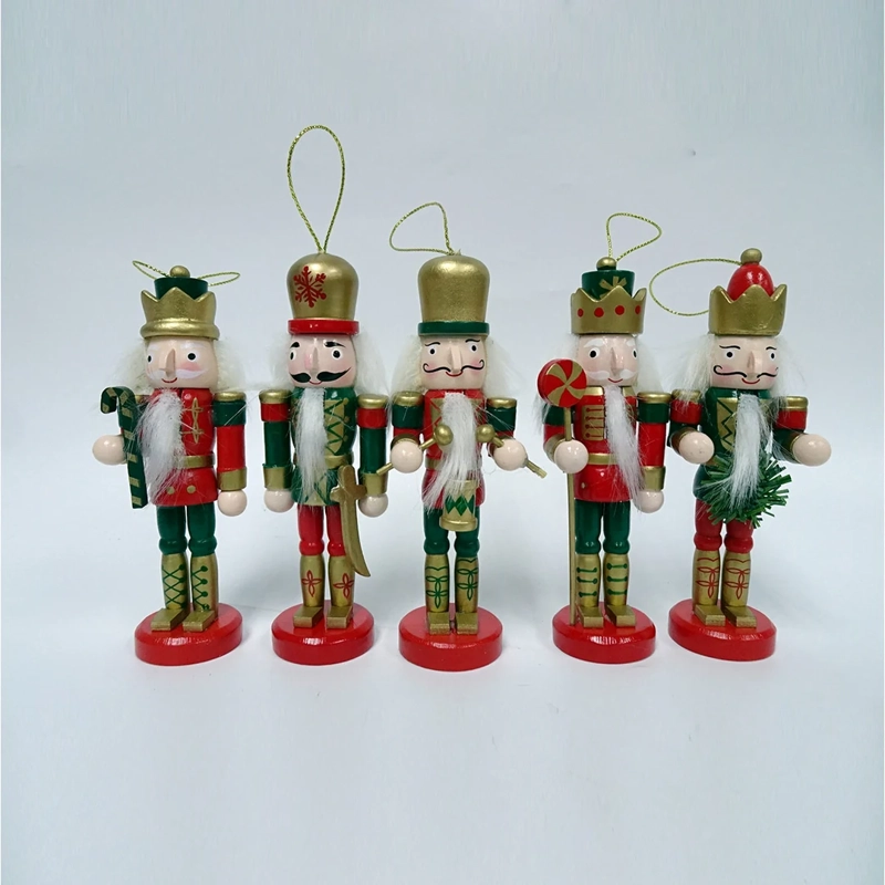 ADORNO NAVIDEÑO RIPLEY HOME TRADITIONAL XMAS SET X5 CASCANUECES 12 CM - 2