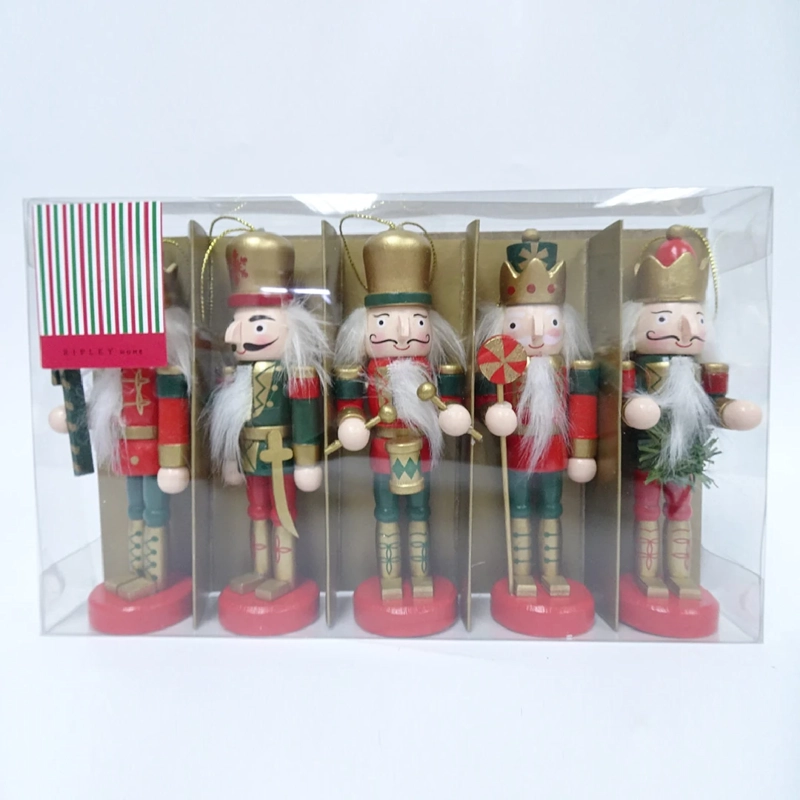 ADORNO NAVIDEÑO RIPLEY HOME TRADITIONAL XMAS SET X5 CASCANUECES 12 CM - 3