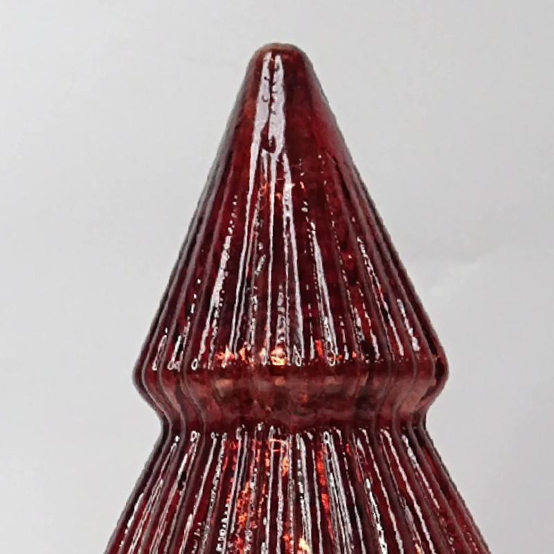 ADORNO NAVIDEÑO RIPLEY HOME WINE ROSE ÁRBOL VIDRIO BURGUNDY - 3