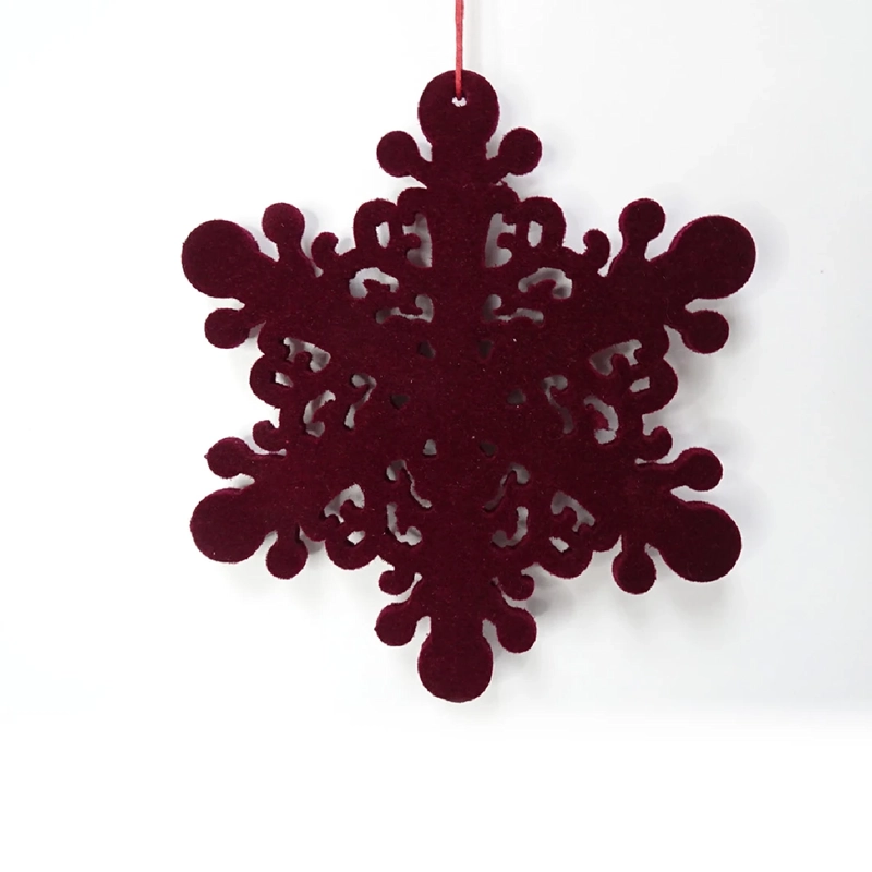 ADORNO NAVIDEÑO RIPLEY HOME WINE ROSE COPO VELVET BURGUNDY - 2