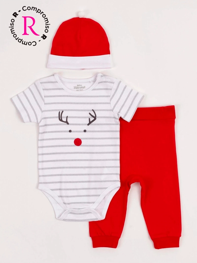 CONJUNTO NIÑO BABY HARVEST ALGODÓN NAVIDAD - 1
