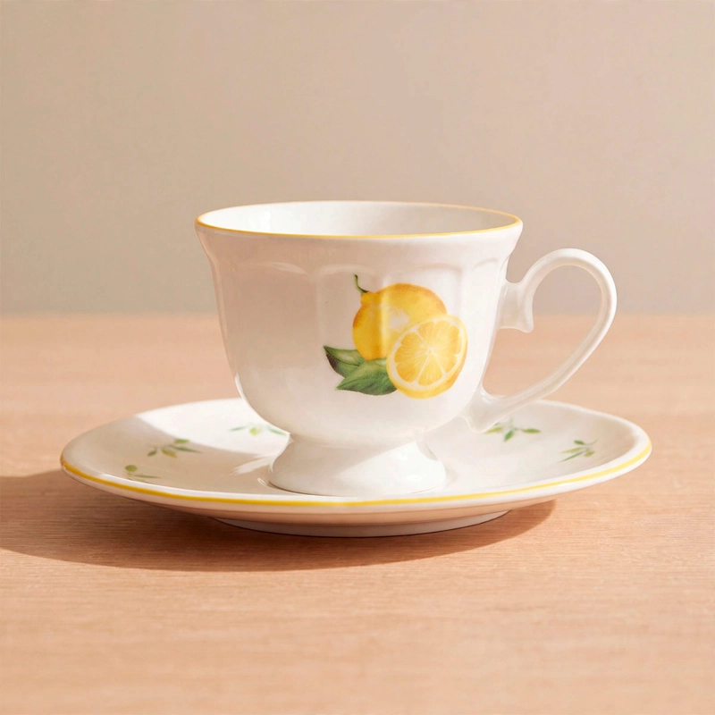 TAZA RIPLEY HOME CON PLATO AMARILLO - 1