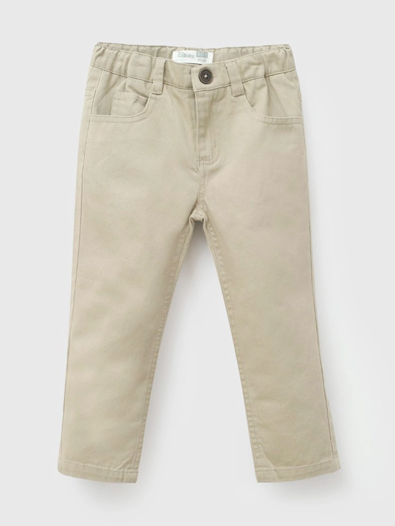 PANTALÓN NIÑO COLLOKY ALGODÓN GABARDINA   - 1