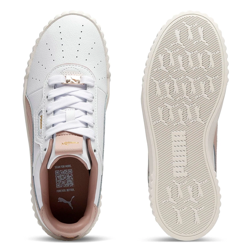ZAPATILLAS MUJER PUMA CASUALES BLANCO CARINA 3.0 LUXE - 4