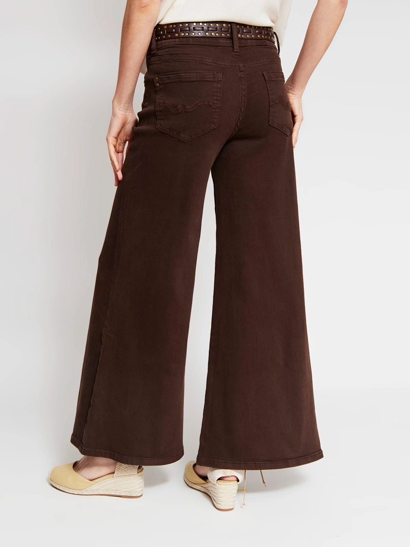 PANTALÓN MUJER TATIENNE ALGODÓN WIDE LEG CINTURÓN - 3