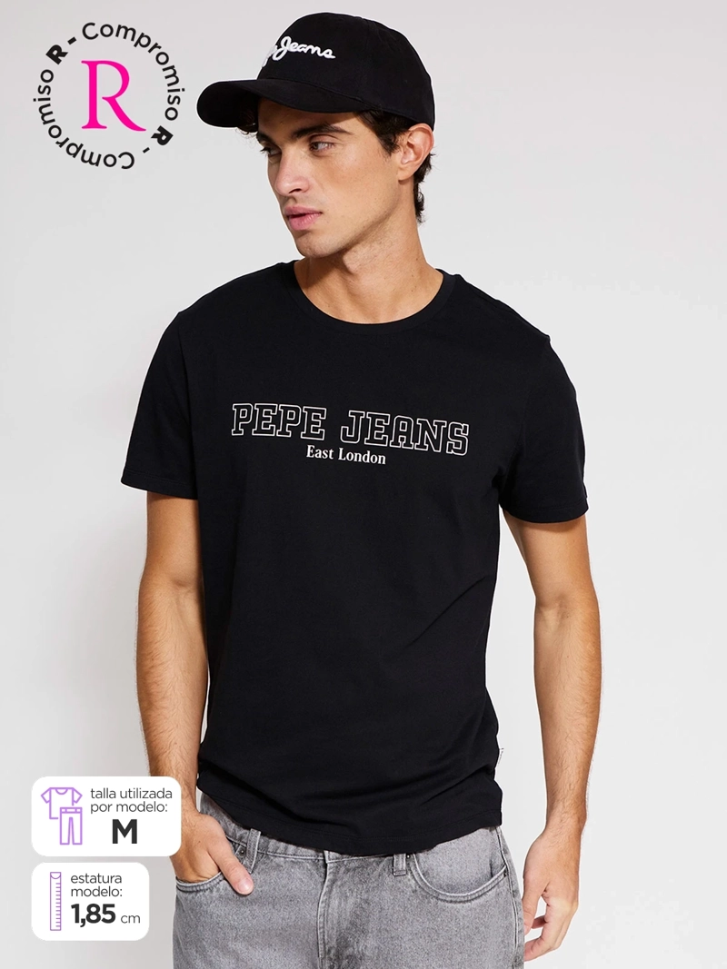 PACK POLERA + JOCKEY HOMBRE PEPE JEANS ALGODÓN
