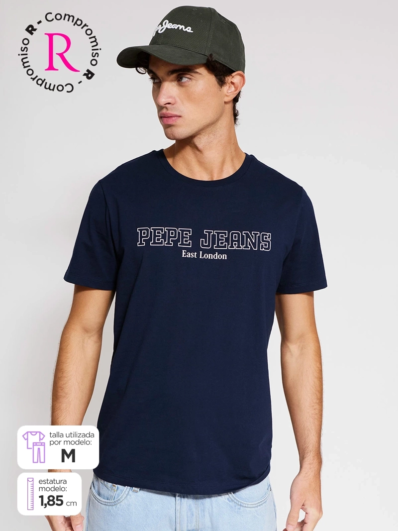 PACK POLERA + JOCKEY HOMBRE PEPE JEANS ALGODÓN