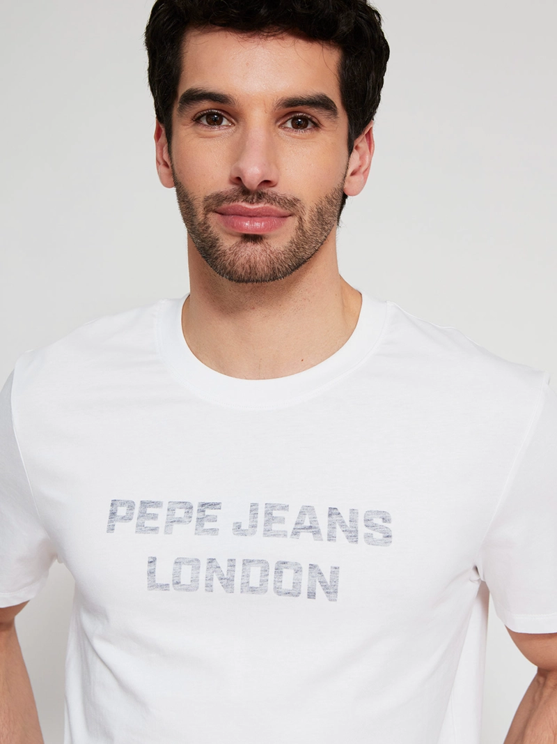 POLERA HOMBRE PEPE JEANS ALGODÓN CUELLO REDONDO MANGA CORTA ESTAMPADA - 3