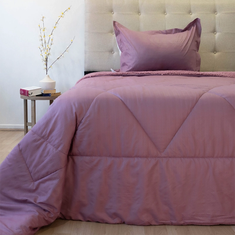 PLUMÓN DORAL OUTBOSS SHERPA 1.5 PLAZAS ROSA - 1