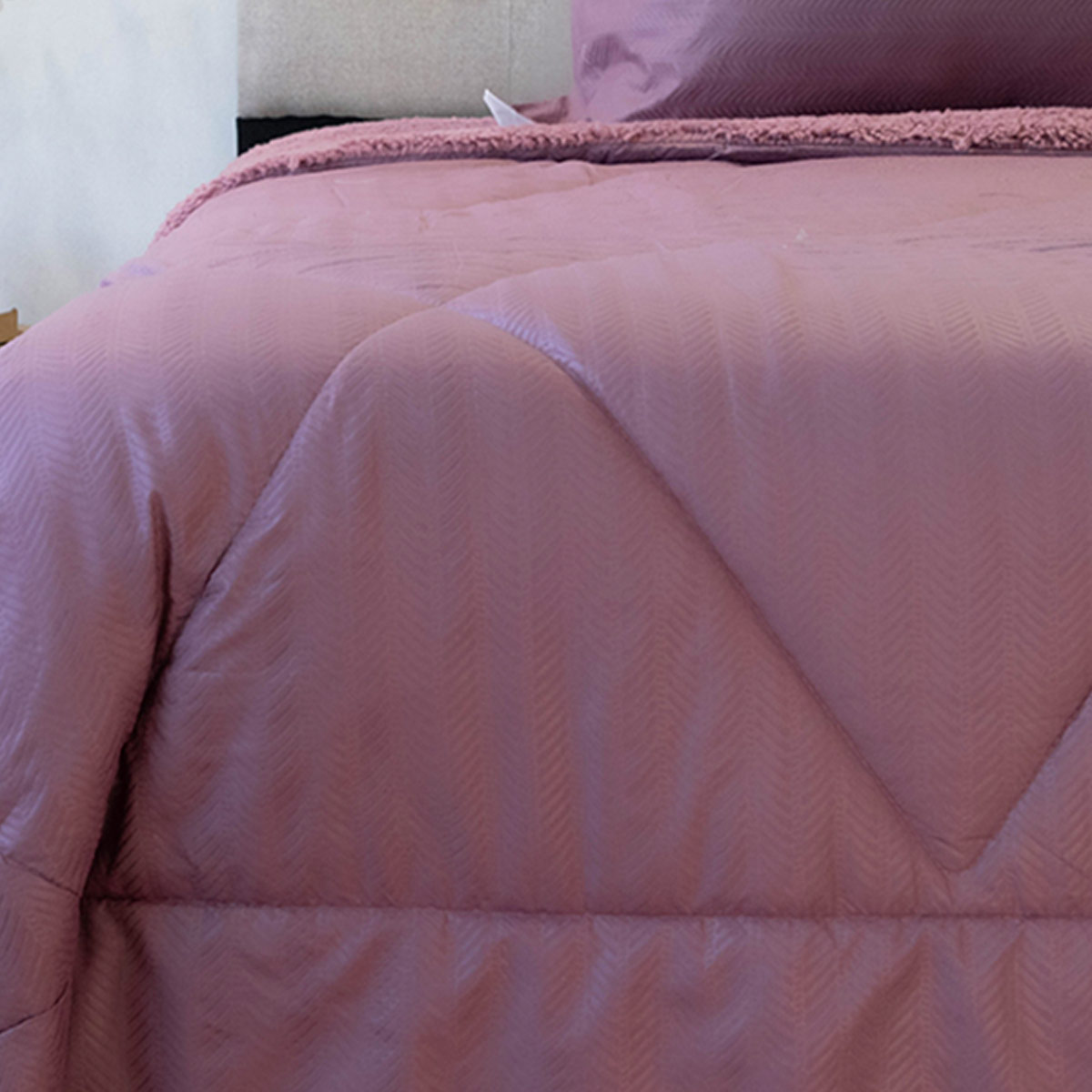 PLUMÓN DORAL OUTBOSS SHERPA 1.5 PLAZAS ROSA - 2