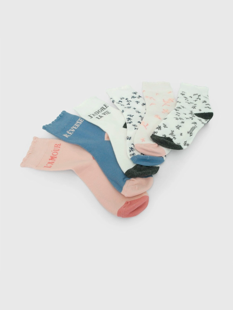 PACK X6 CALCETINES NIÑA COLLOKY - 3