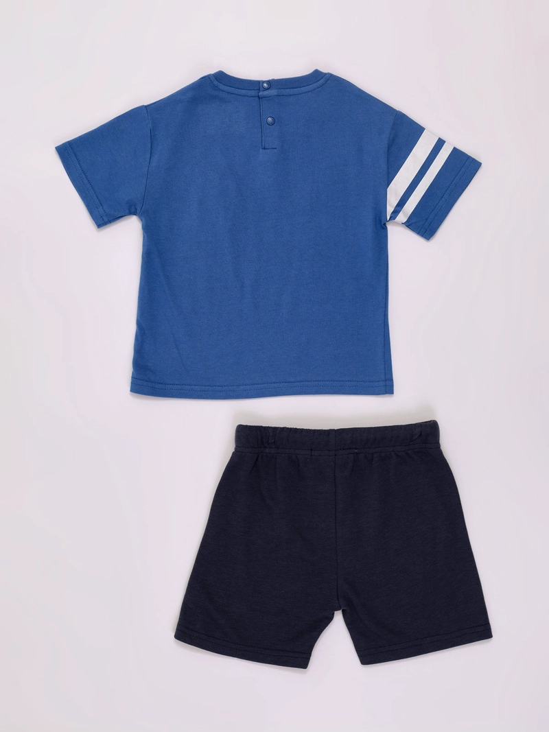 CONJUNTO NIÑO BABY HARVEST POLERA Y SHORT ALGODÓN - 2