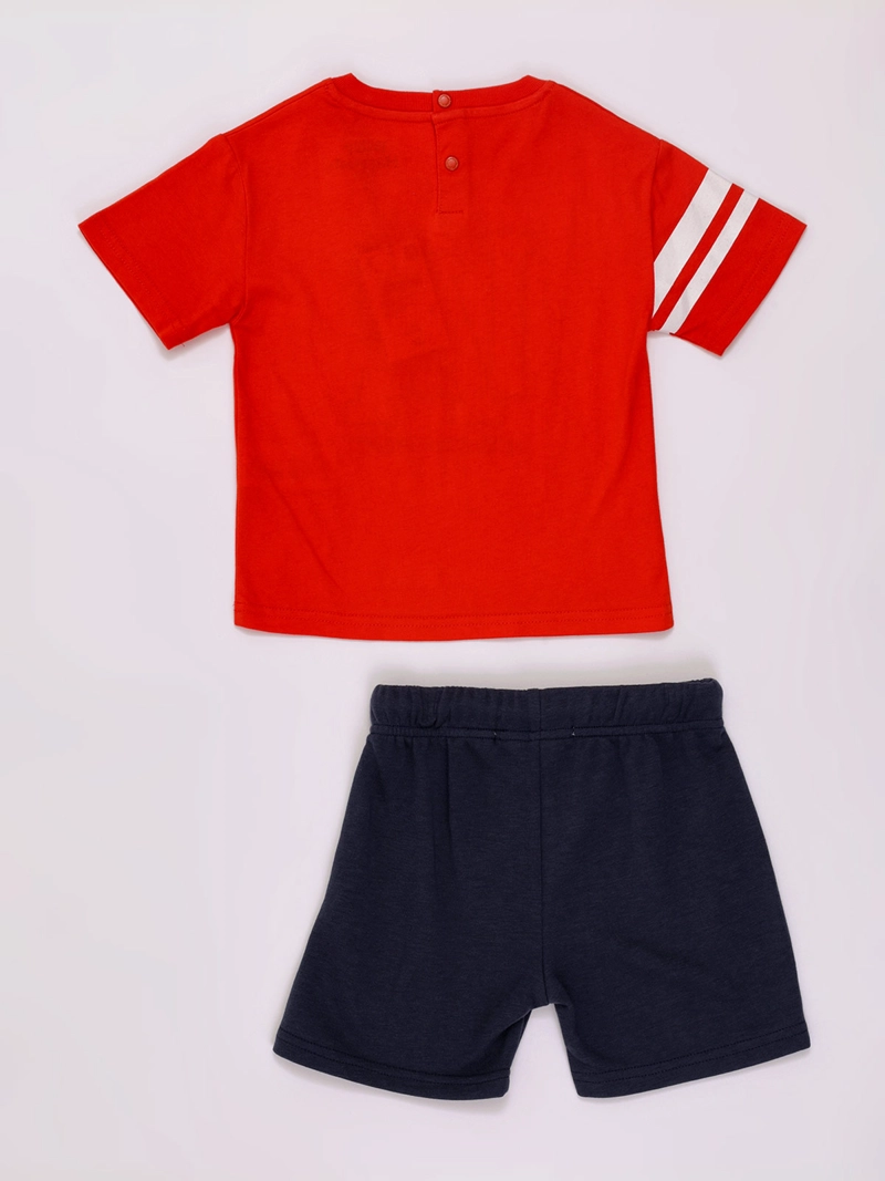 CONJUNTO NIÑO BABY HARVEST POLERA Y SHORT ALGODÓN - 2