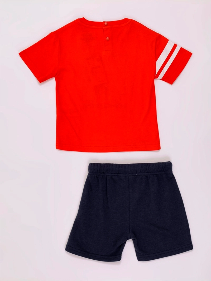 CONJUNTO NIÑO BABY HARVEST POLERA Y SHORT ALGODÓN - 4