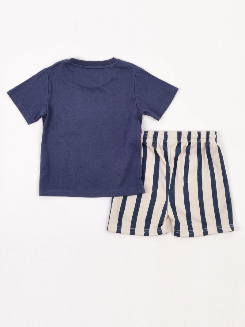 CONJUNTO POLERA + SHORT NIÑO BABY HARVEST ALGODÓN  - 4