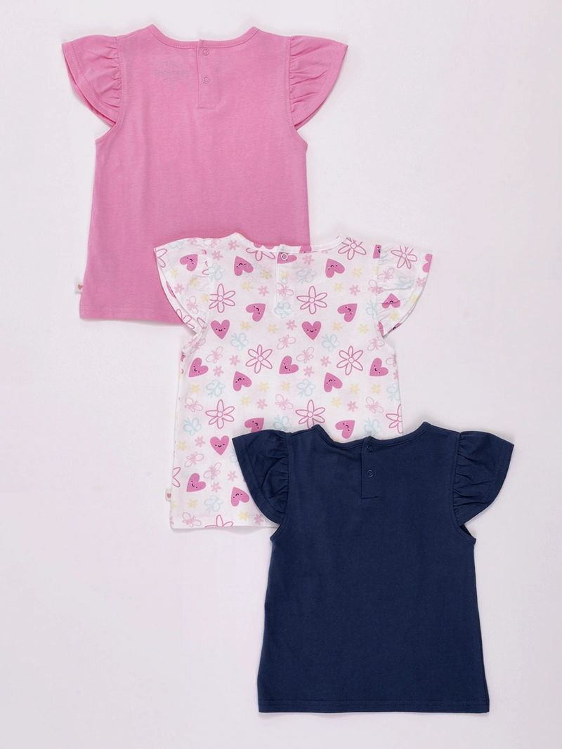 PACK X3 POLERAS NIÑA BABY HARVEST ALGODÓN SIN MANGAS - 2