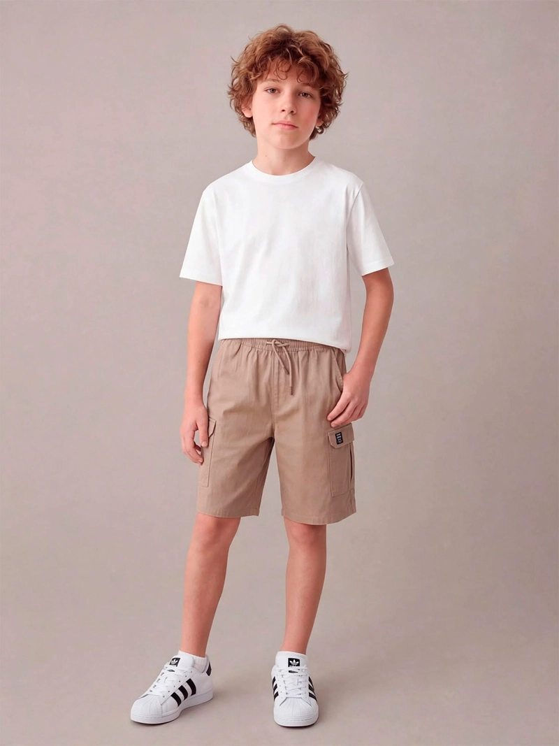 SHORT NIÑO CLOUDBREAK ALGODÓN CARGO - 1