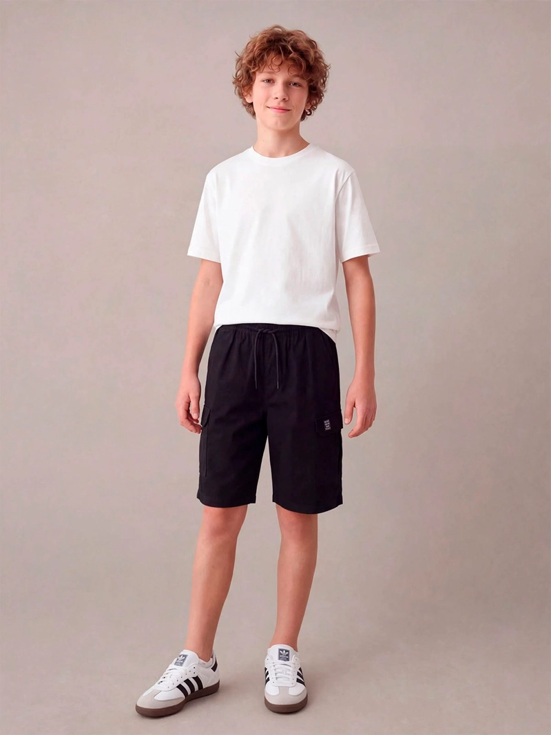SHORT NIÑO CLOUDBREAK ALGODÓN CARGO