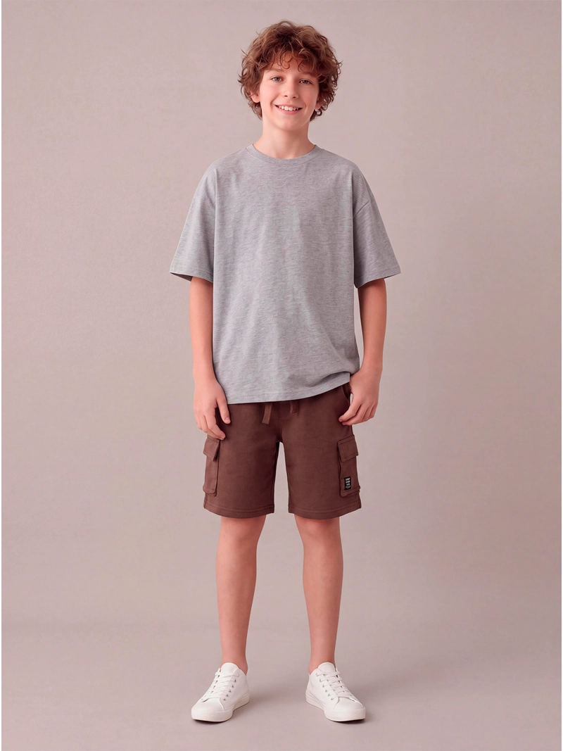 SHORT NIÑO CLOUDBREAK CARGO ALGODÓN