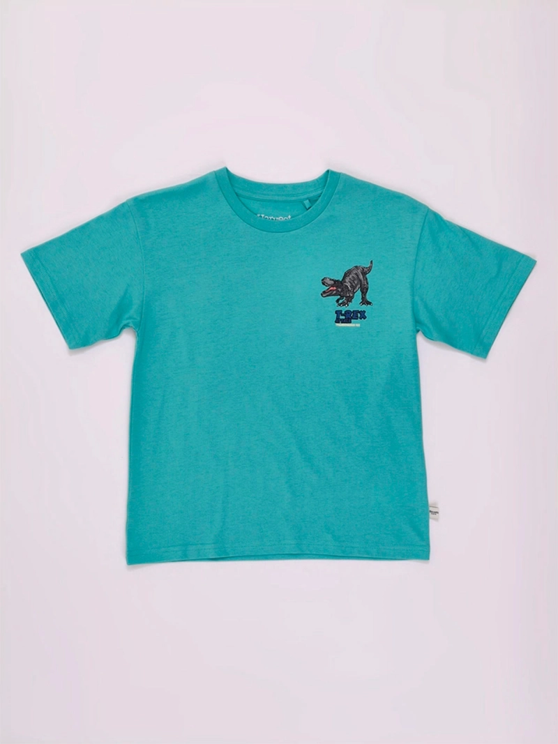 POLERA NIÑO HARVEST MANGA CORTA ALGODÓN PRINT ESPALDA - 3