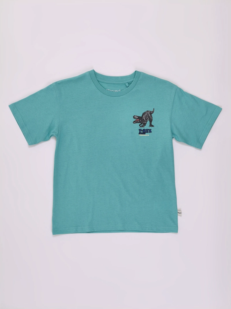 POLERA NIÑO HARVEST MANGA CORTA ALGODÓN PRINT ESPALDA