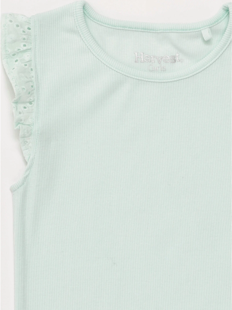 POLERA NIÑA HARVEST ALGODÓN SIN MANGAS RIB - 5