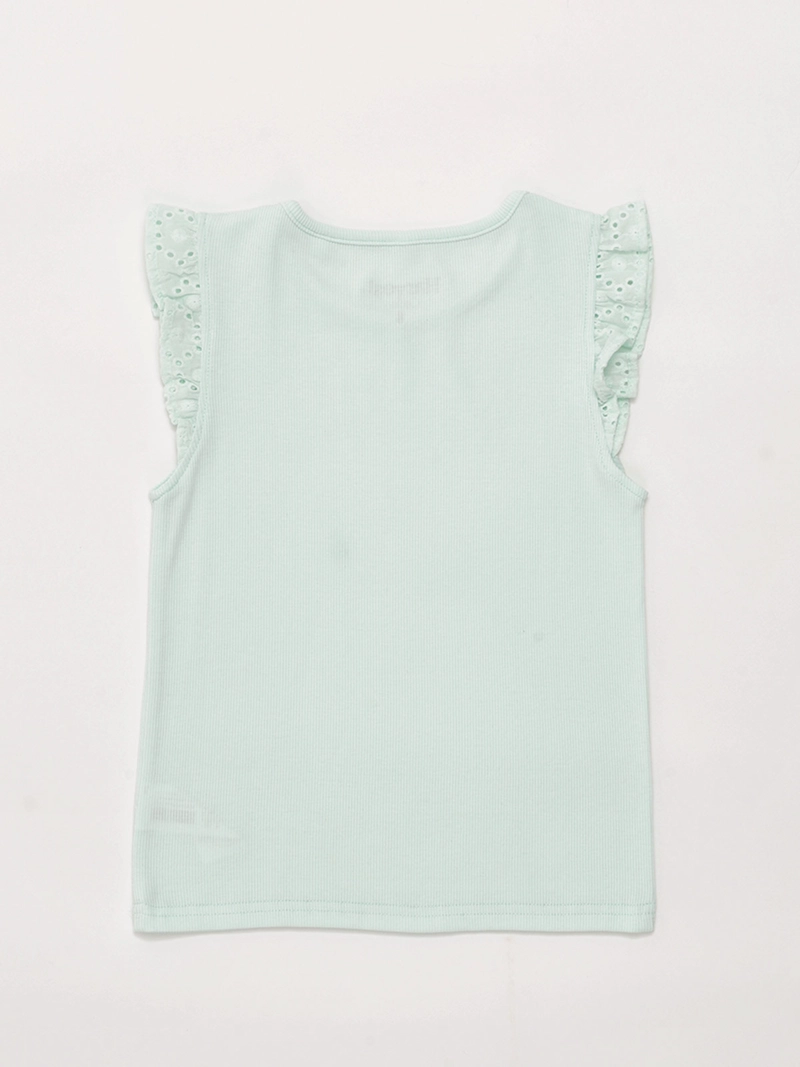 POLERA NIÑA HARVEST ALGODÓN SIN MANGAS RIB - 4