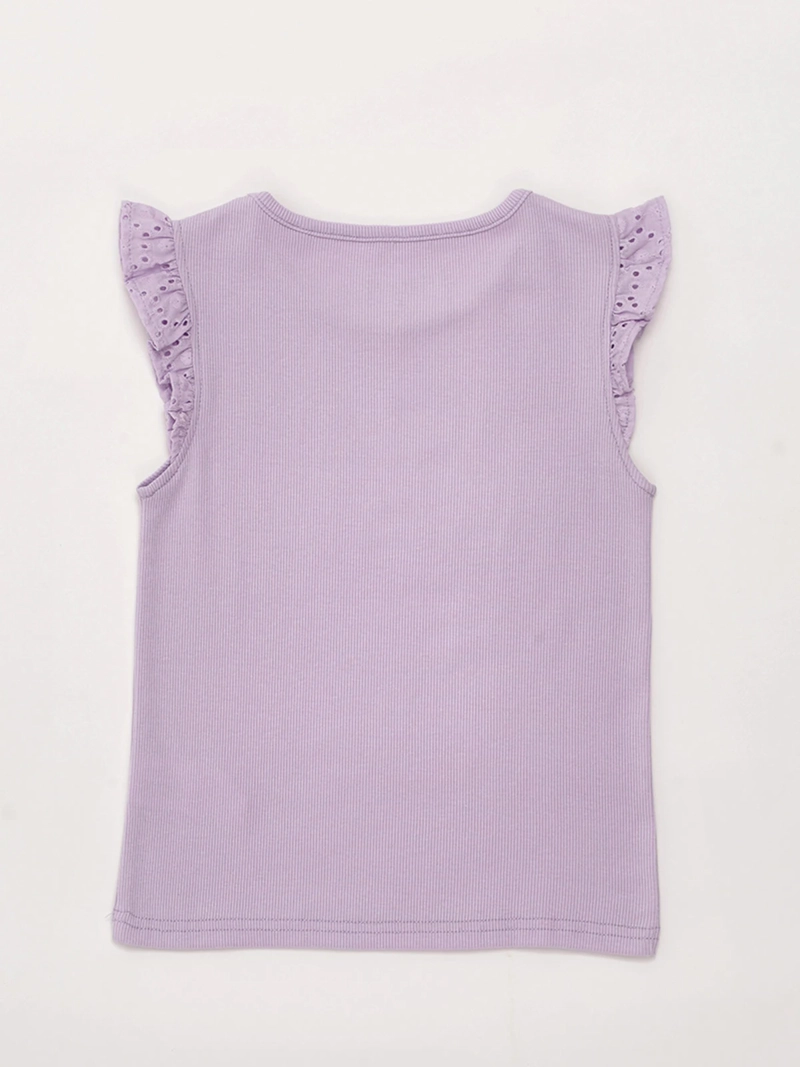 POLERA NIÑA HARVEST ALGODÓN SIN MANGAS RIB - 4