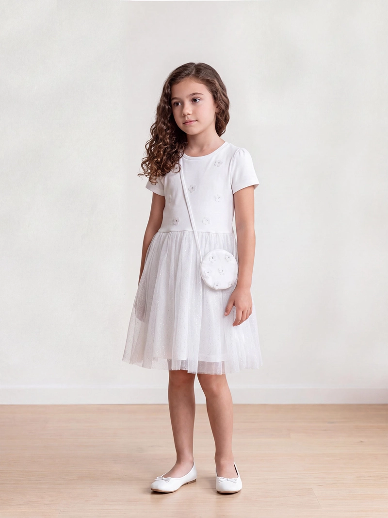 VESTIDO NIÑA HARVEST ALGODÓN CORTO