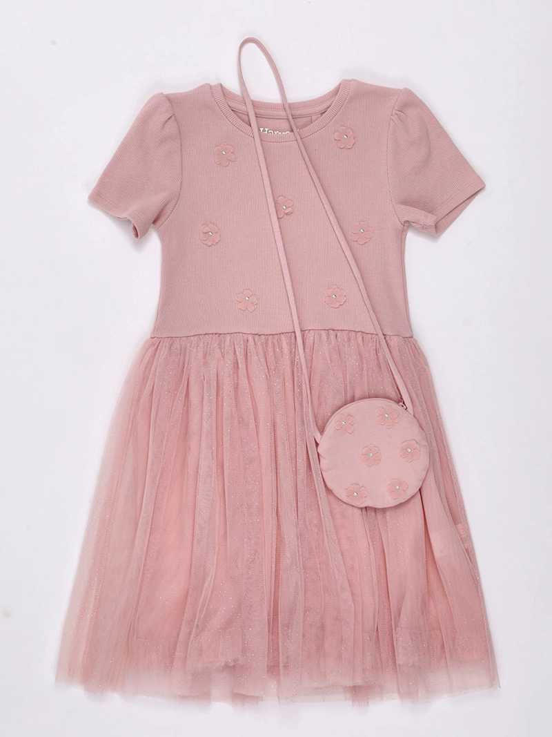 VESTIDO NIÑA HARVEST ALGODÓN CORTO - 1