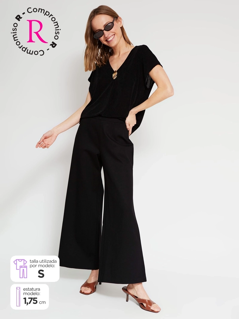 PANTALÓN MUJER CACHAREL FLUIDO