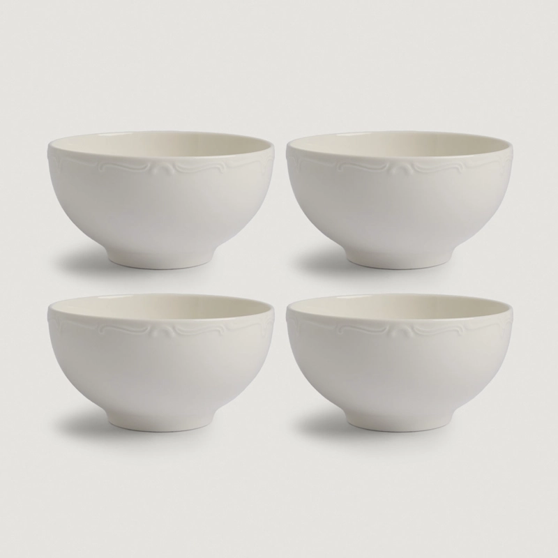 SET X4 PLATO/BOWL RIPLEY HOME CLASSIC COLLECTION BLANCO - 2