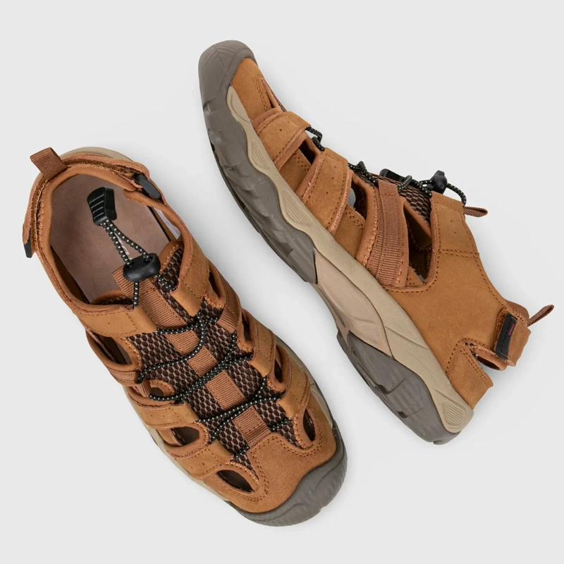 SANDALIAS HOMBRE RESCUE MANQUEHUE CUERO - 3