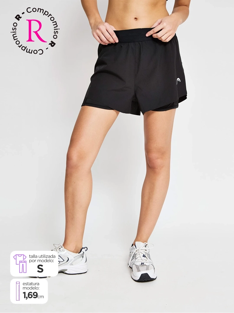 SHORT MUJER HEAD 2 EN 1