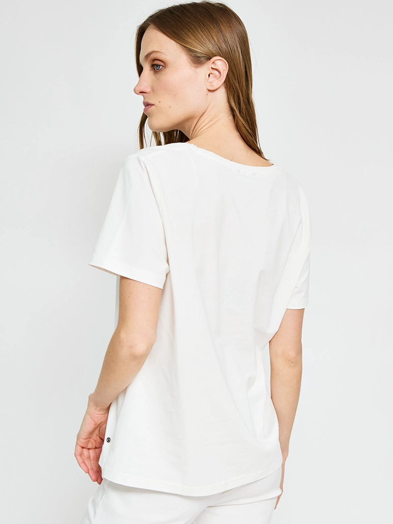 POLERA MUJER CACHAREL ALGODÓN MANGA CORTA - 2